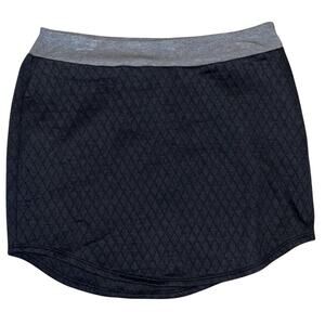 Adidas Women's‎ Quilted Skirt Black Small Back Pocket Athleisure EUC